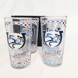 Kentucky Derby 2017 Mint Julep Glasses Set of 4 Churchill Downs 143rd